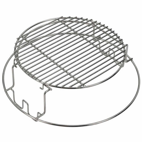 2-delt ristforhøyer med rustfritt stål rist Large - Big Green Egg forside