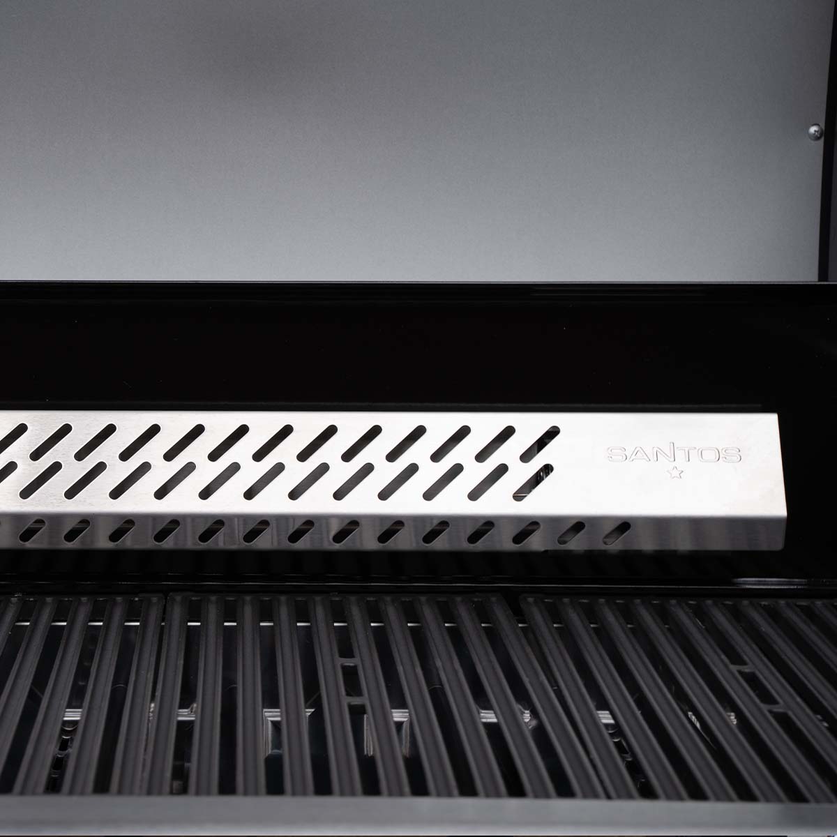 Gassgrill S-418 Pro TST rustfritt stål 4 brennere bakbrenner - SANTOS