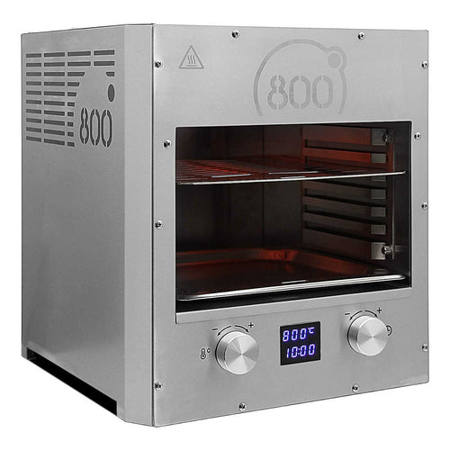 Bakside av 800° Elektro Pure XLc ovnsgrill 2,2 kW rustfritt stål