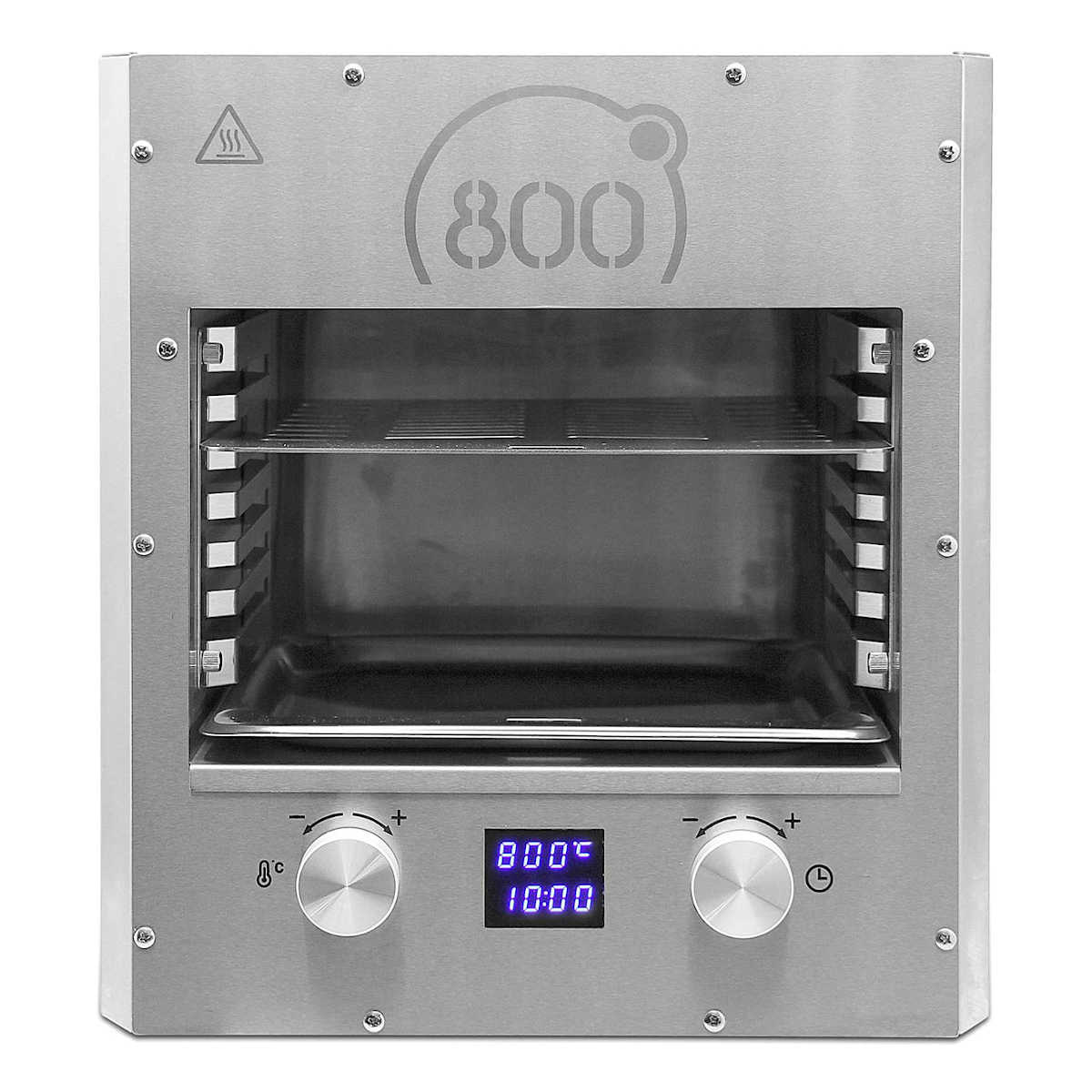 800° Elektro Pure XLc ovnsgrill rustfritt stål forfra