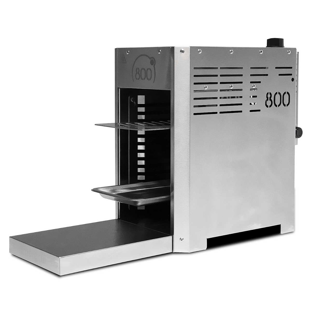 Detalj av grillrist i 800° ovnsgrill Pure rustfritt stål 3,5 kW