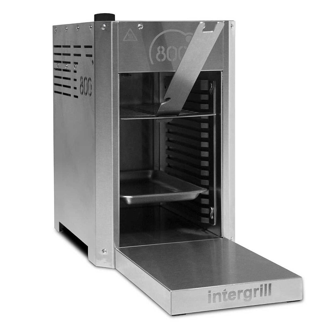 Elektronisk tenning på 800° ovnsgrill Pure rustfritt stål 3,5 kW