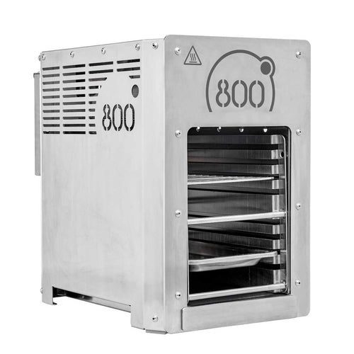 800° ovnsgrill rustfritt stål 3,5 kW forfra