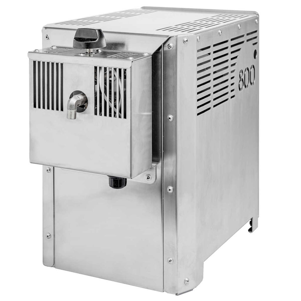 Detalj av 800° ovnsgrill rustfritt stål 3,5 kW