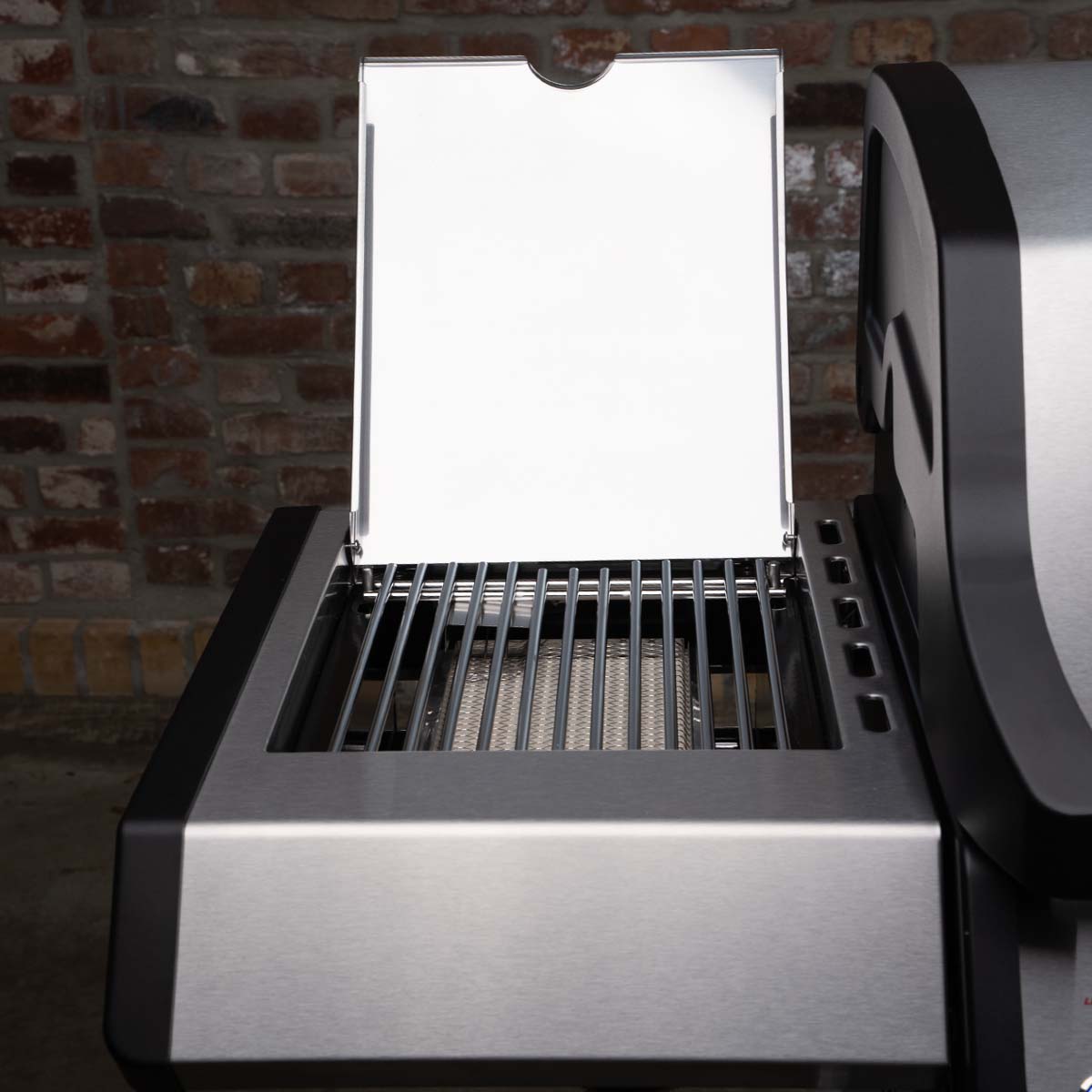 Gassgrill S-418 Pro TST rustfritt stål 4 brennere bakbrenner - SANTOS