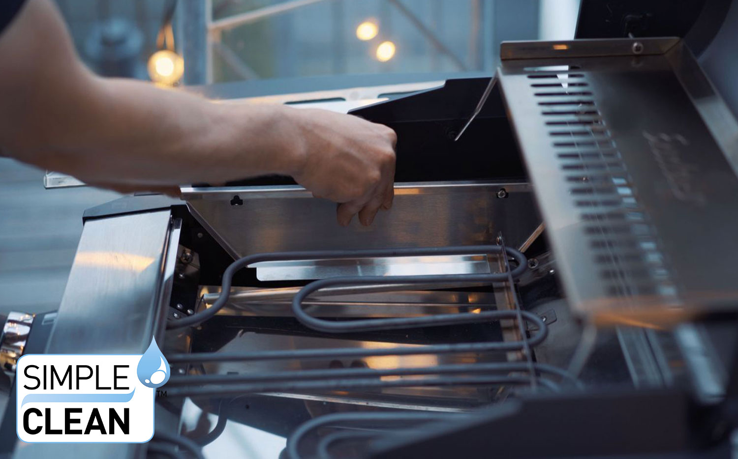 Elektrisk grill eFlow Pro 2 Turbo rustfritt stål støpejernsrist - Enders