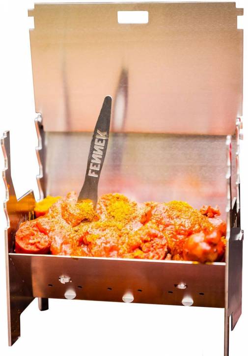 Fennek Grill Mini – Miniatyr kullgrill i rustfritt stål