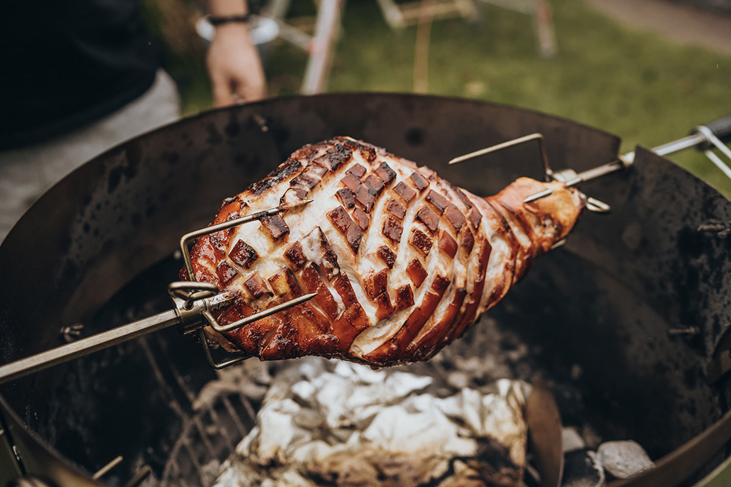 Moesta Rotisserie Set mit Batteriemotor – für 47 und 50cm PizzaRing