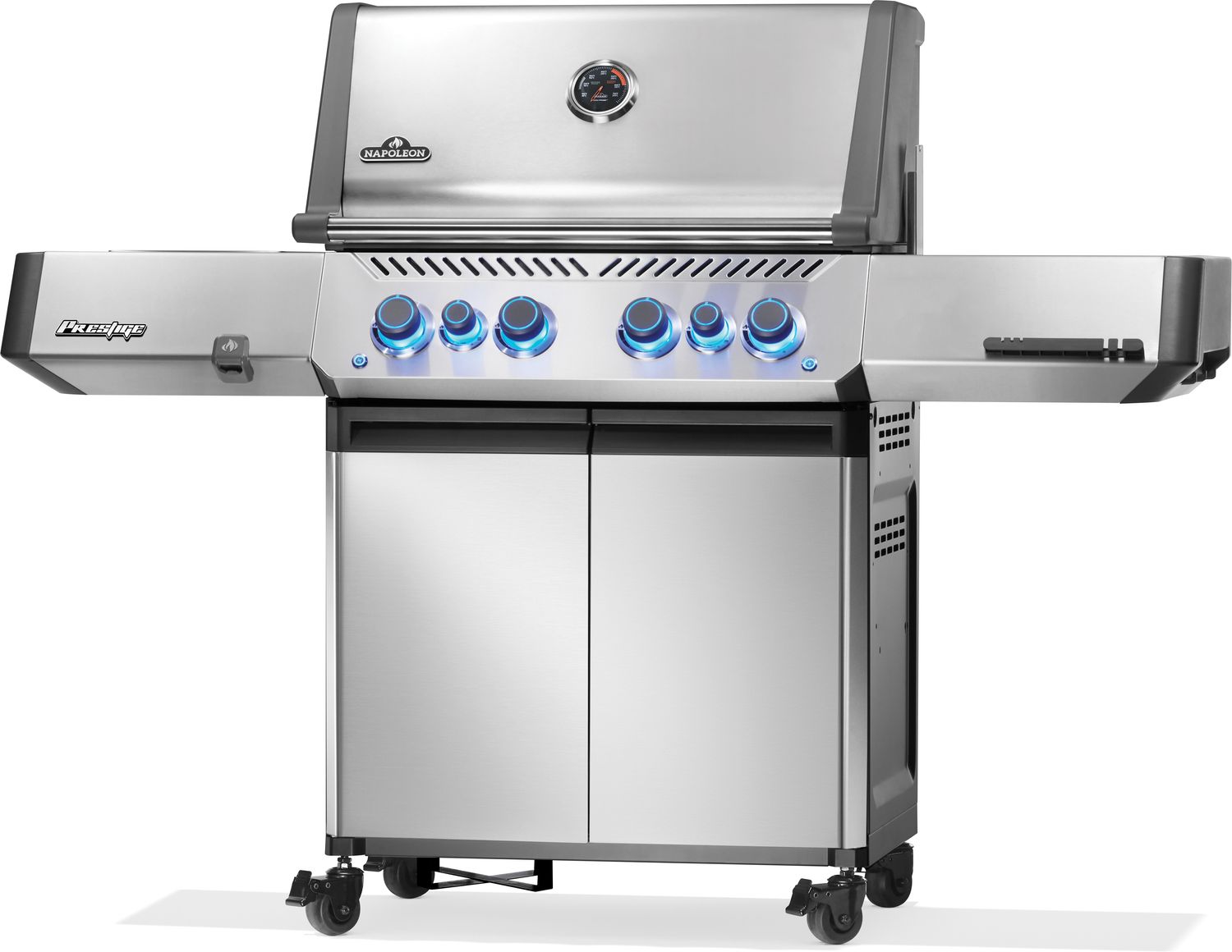 Gassgrill Prestige 500 rustfritt stål med Sizzle Zone 4 brennere - Napoleon