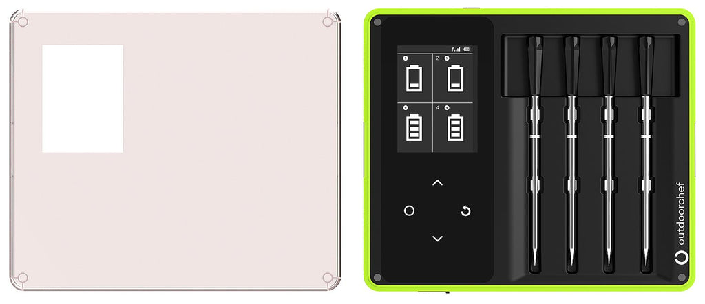 Trådløst steketermometer Easy Check Quadro Bluetooth 4 sonder - Outdoorchef