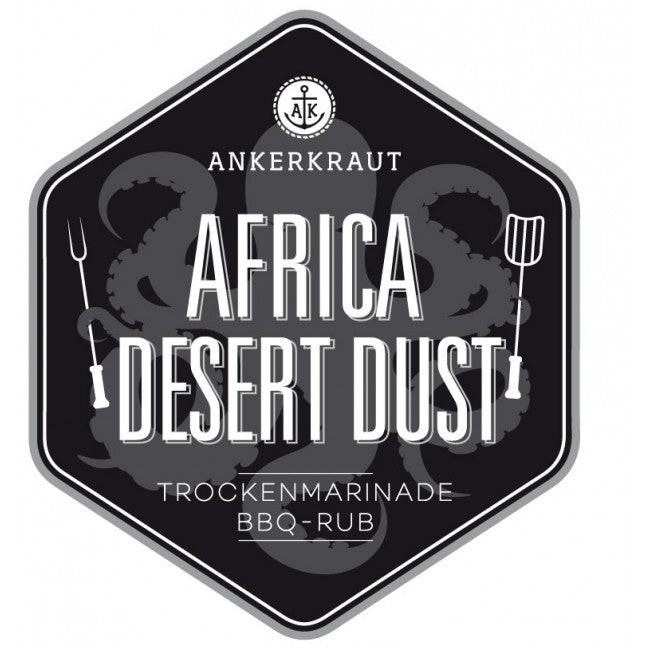 Detalj av Africa Desert Dust BBQ rub 200 g strøboks med krydder