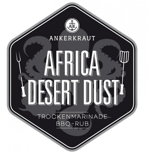 Detalj av Africa Desert Dust BBQ rub 200 g strøboks med krydder