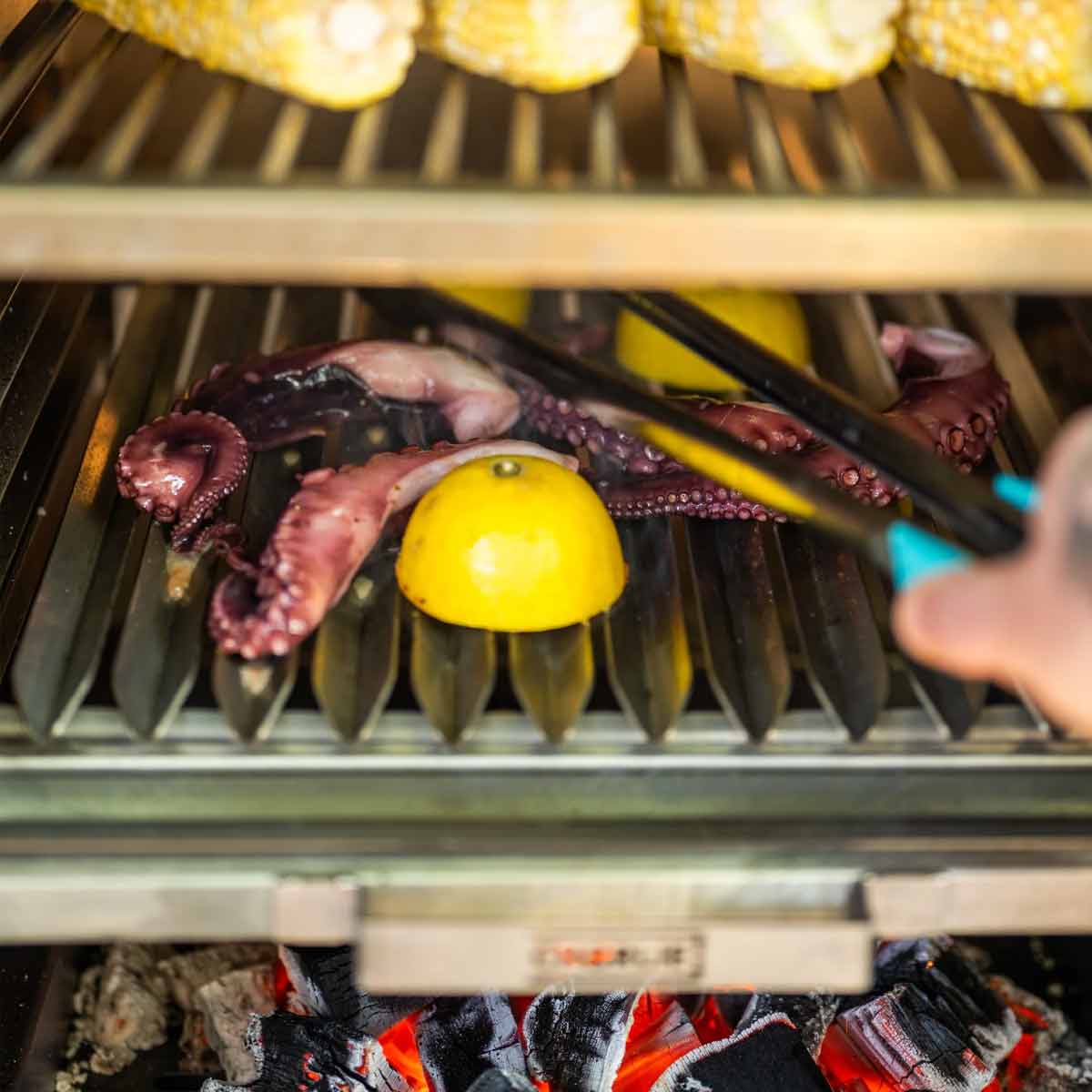 Argentinsk parrilla grillrist rustfritt stål - Charlie Oven forfra