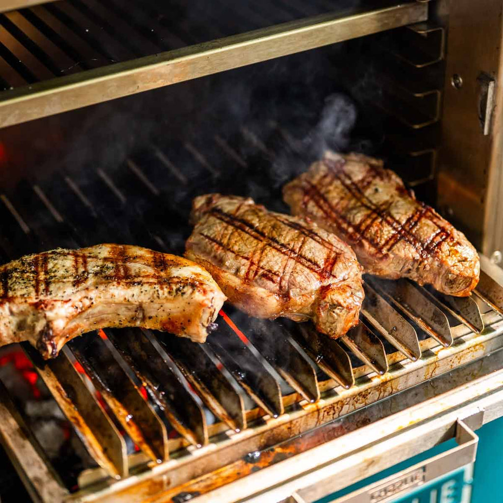 Detalj av Argentinsk parrilla grillrist rustfritt stål - Charlie Oven
