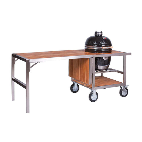 Detalj av Avantgarde Classic/LeChef arbeidsflate teak 126x80 cm - Monolith