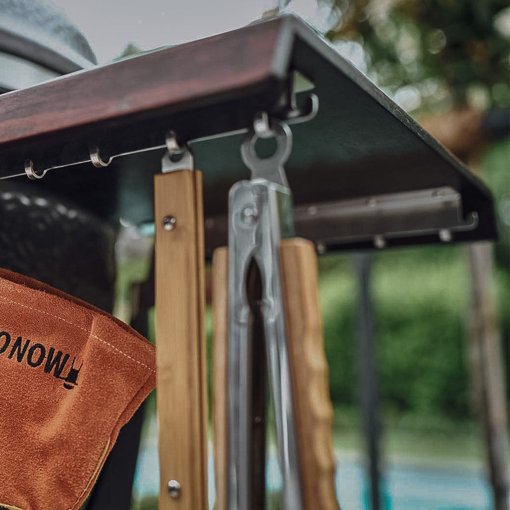 Montert Avantgarde Classic sidebord 2-pakning bambus - Monolith på grill