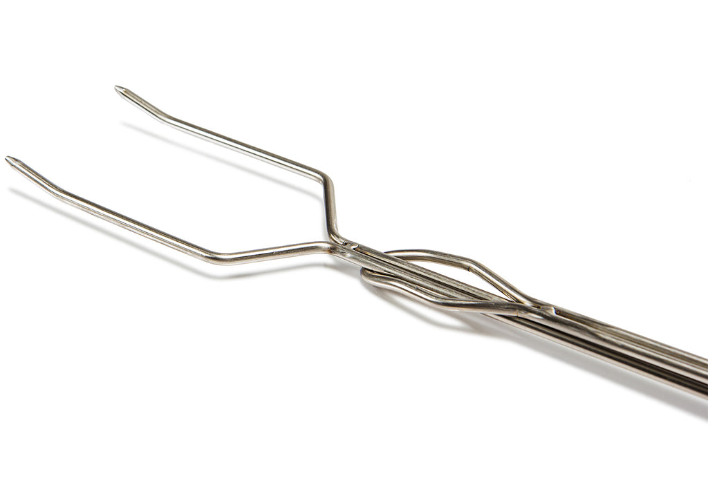 Bålspyd 2-pk med rette spisser 92 cm rustfritt stål - Petromax bakside