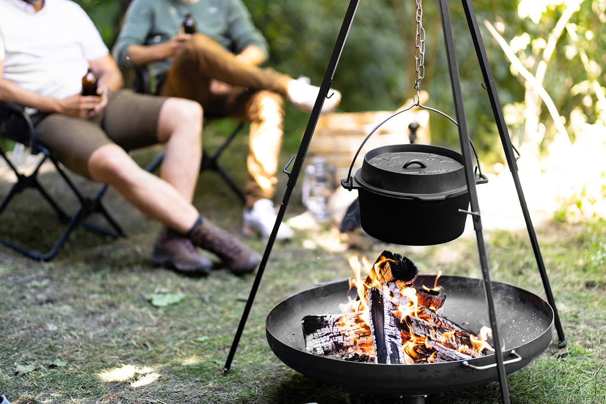 Montert Bålpanne 55 cm stål 2 mm - Grillfürst i hage
