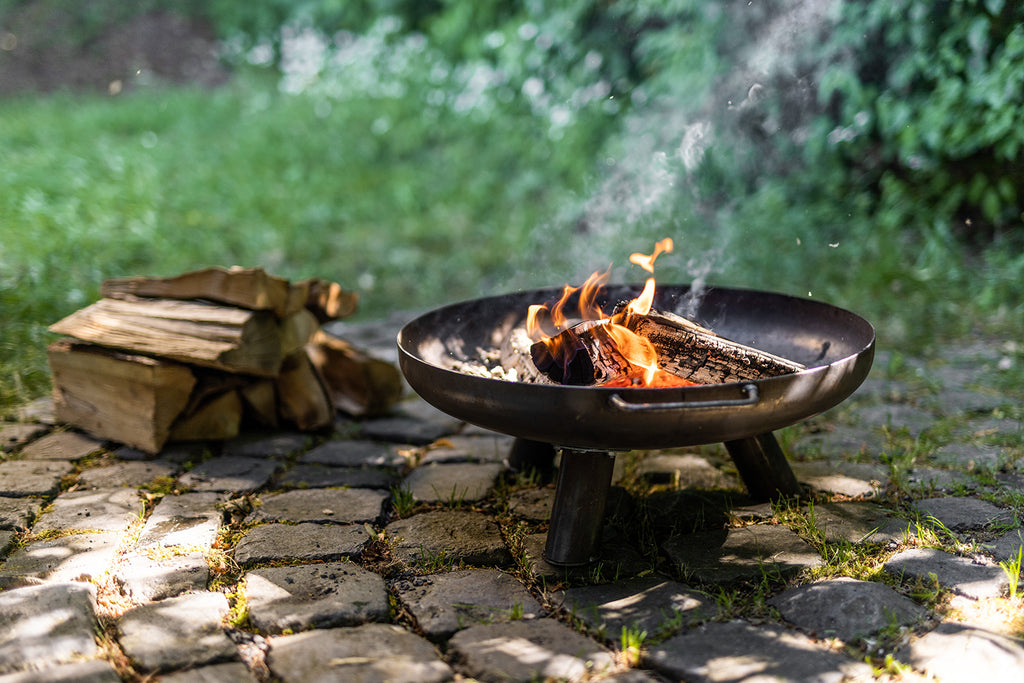 Bålpanne 60 cm stål 2,5 mm - Grillfürst bakside