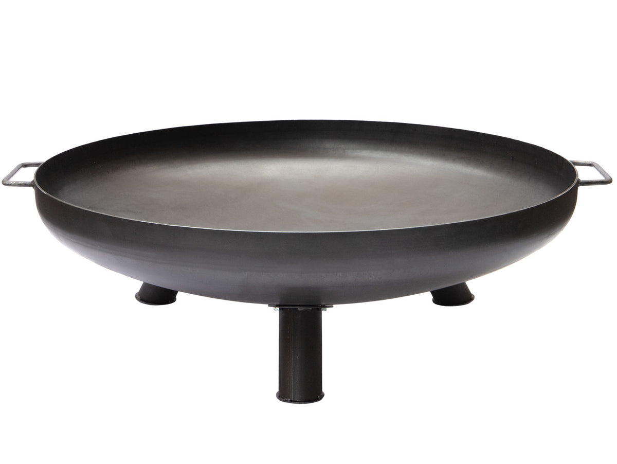 Bålpanne 75 cm stål 2,5 mm med flammer