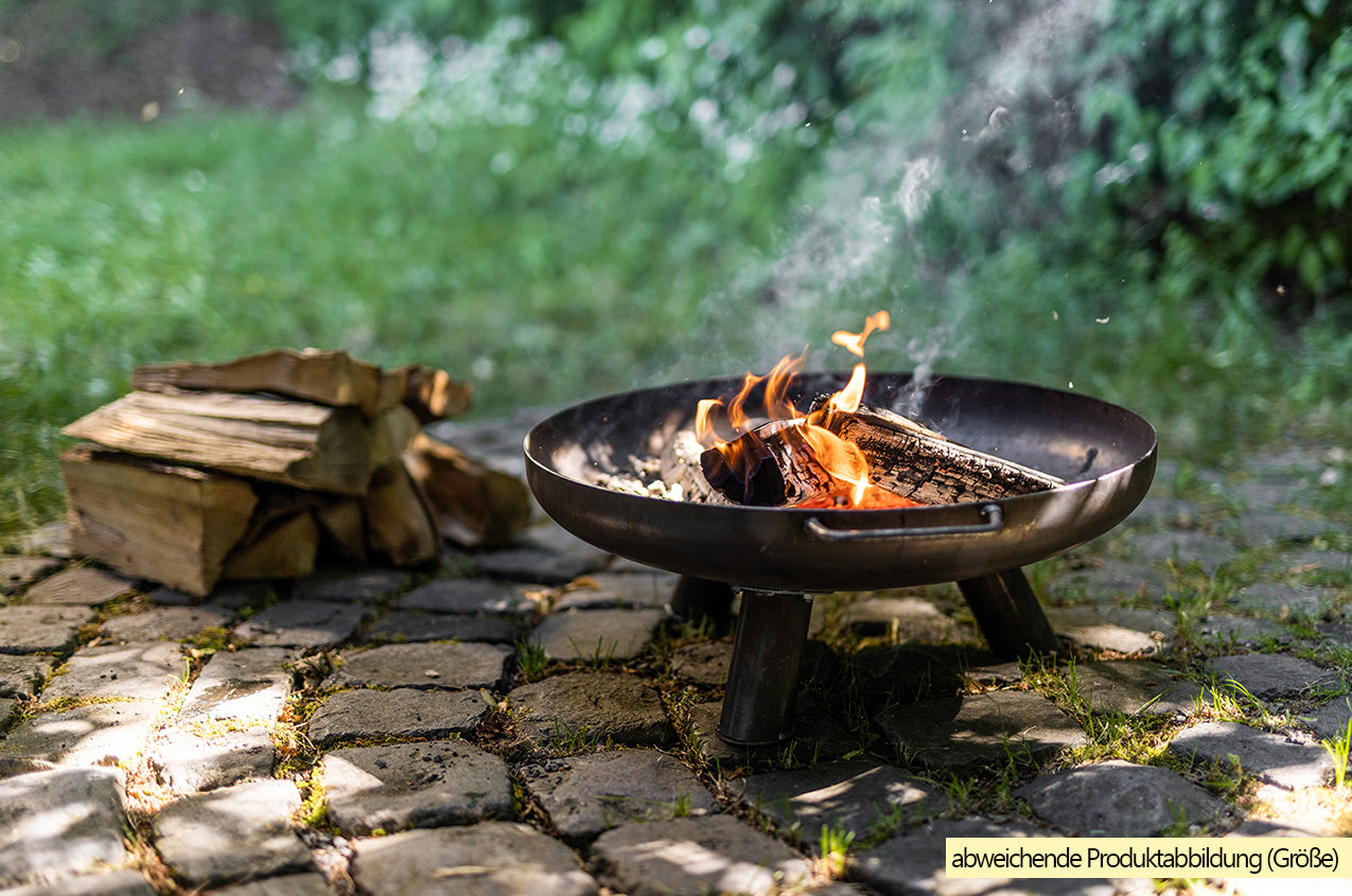 Bålpanne 75 cm stål - Grillfürst bakside