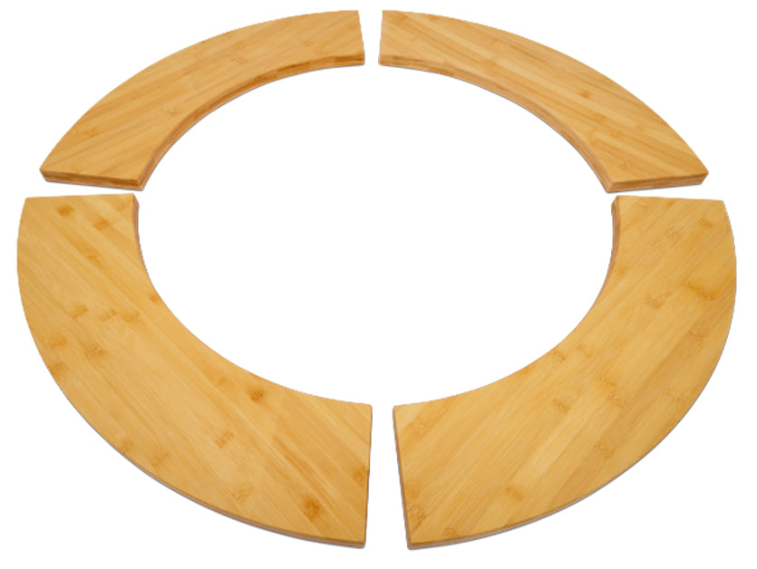 Detalj av Bålpanne Bandit FirePlace 57 cm med BBQ Disk bambus