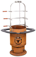 Bålpanne Bandit FirePlace 57 cm med Asado-oppsats forfra