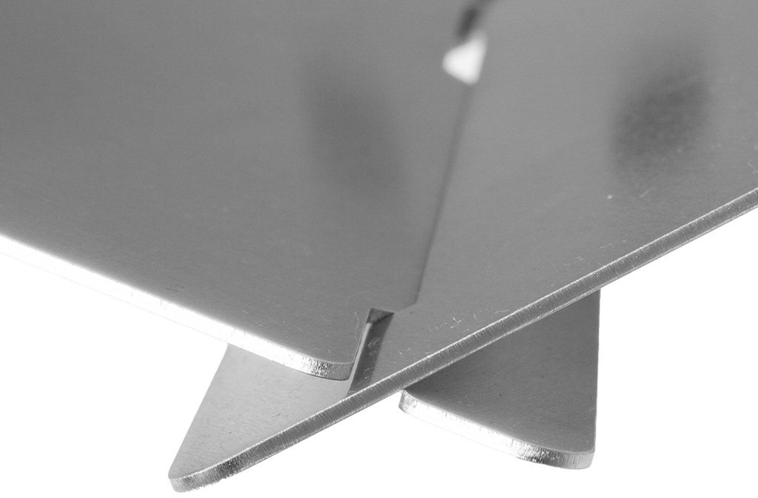 Detalj av Bålpanne Hexagon rustfritt stål 59 cm