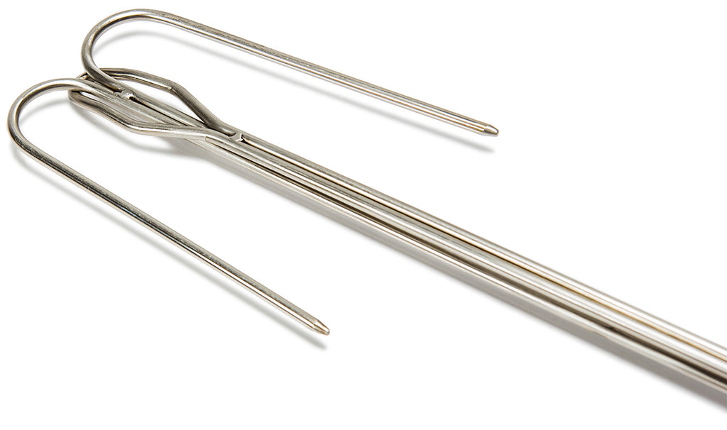 Bålspyd 2-pk med bøyde spisser 91 cm rustfritt stål fra Petromax bakside