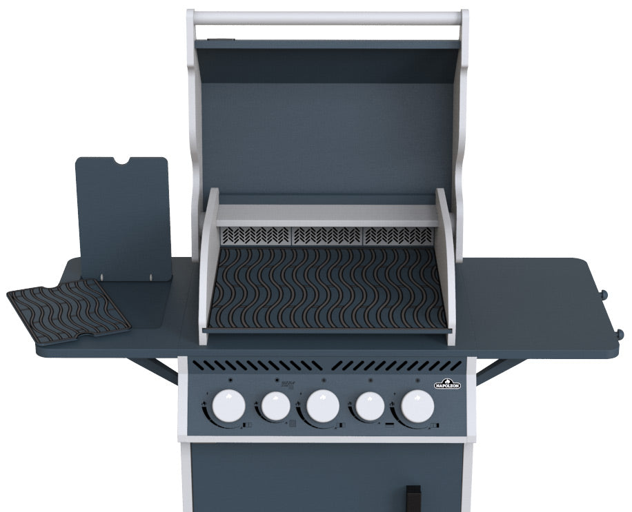 Barnegrill tre Rogue SE 425 med BBQ-tilbehør samlet sett