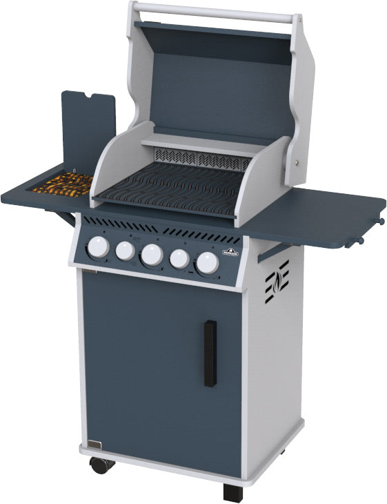 Barnegrill tre Rogue SE 425 med BBQ-tilbehør tilbehør grønnsaksspyd