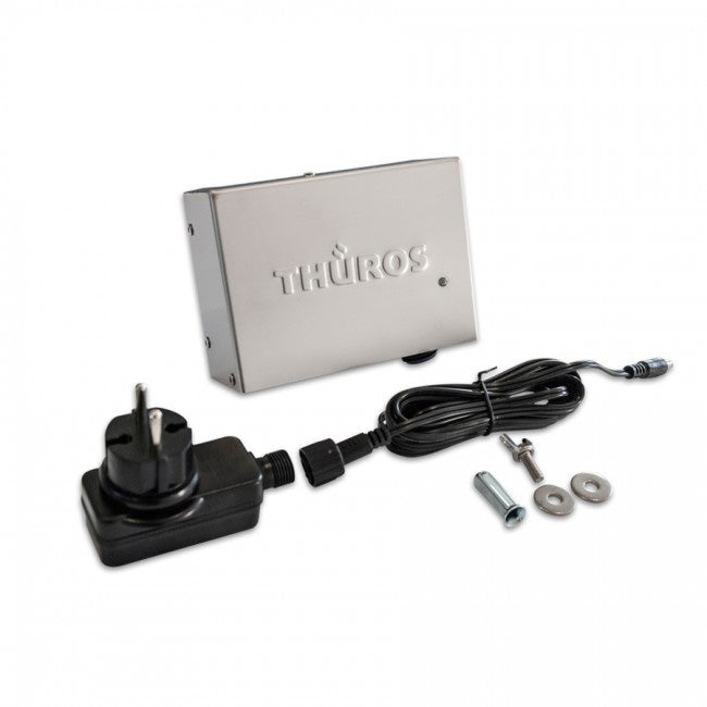 Batterimotor rustfritt stål for dreiespidd maks 10 kg - Thüros forfra