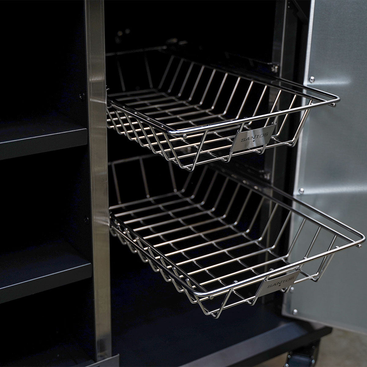 BBQ Cart Pro all black blank - SANTOS detalj av arbeidsflate