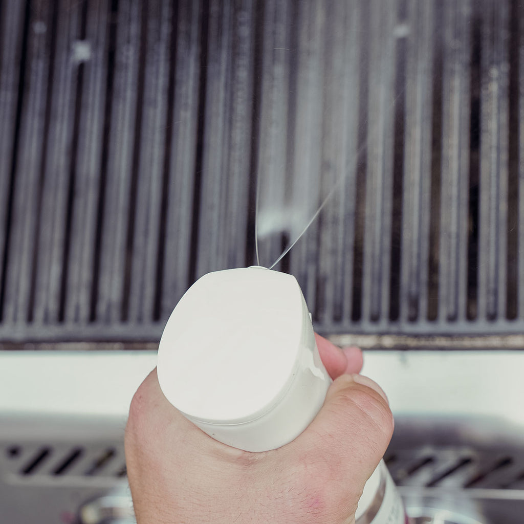 BBQ grillspray antiheft 280 ml - SANTOS montert på grillutstyr