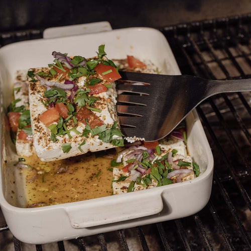 BBQ grillverktøy 2-delt med tang og spade - SANTOS bakside