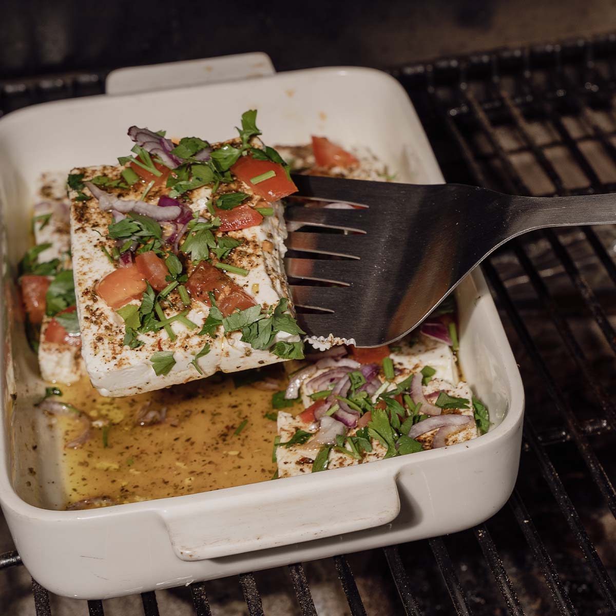 BBQ grillverktøy 2-delt med tang og spade - SANTOS bakside