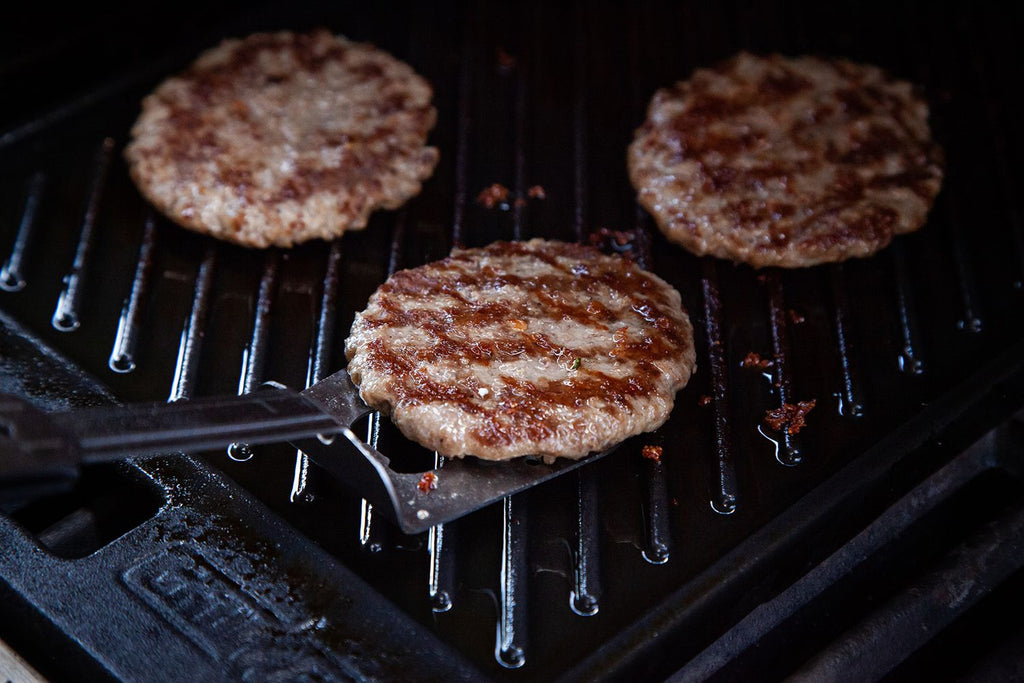 BBQ multitool 4-i-1 sammenleggbart grillverktøy Grillfürst visning av alle deler