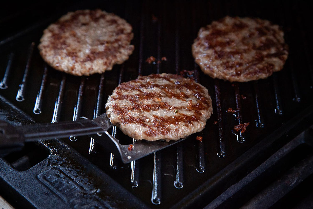 BBQ multitool 4-i-1 sammenleggbart grillverktøy Grillfürst visning av alle deler
