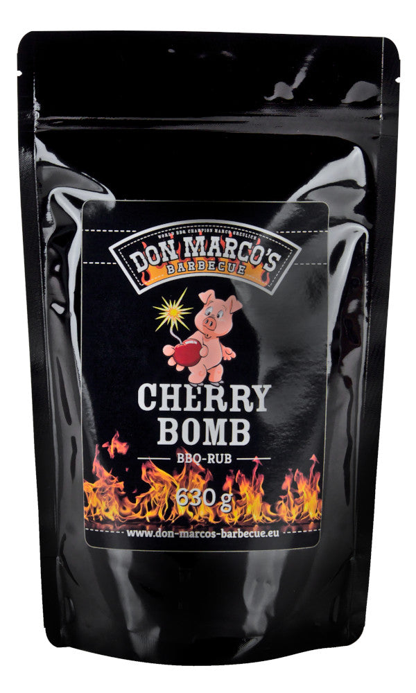 BBQ rub Cherry Bomb 630 g - Don Marco's for krydret-fruktig smak ved grilling