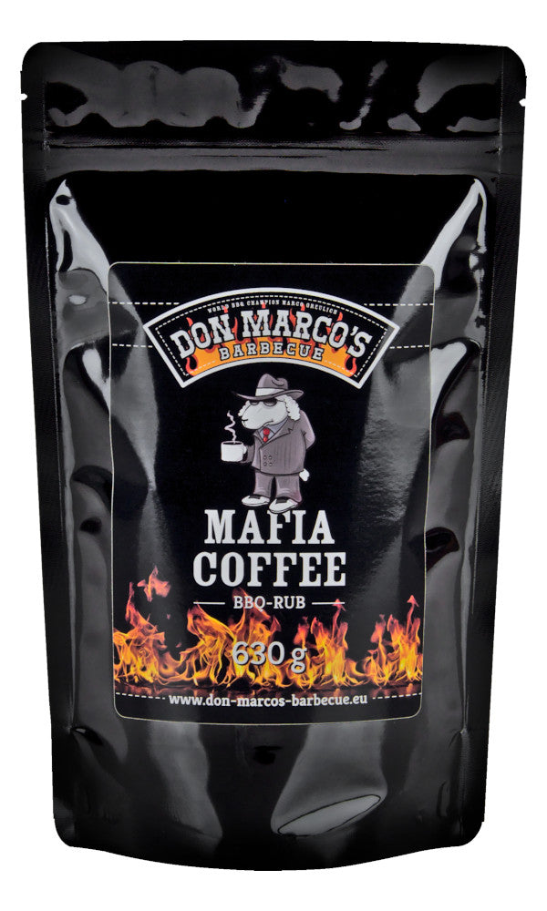 BBQ rub Mafia Coffee 630 g - Don Marco's for grilling med kaffe og middelhavskrydder