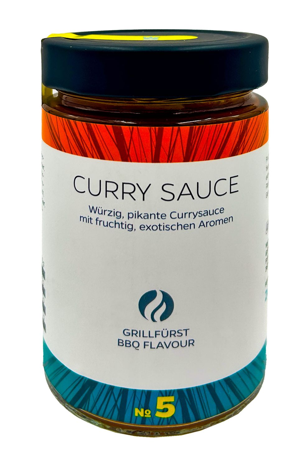 BBQ-saus Curry No. 5 260 ml - Grillfürst i skrukorkglass