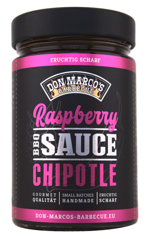 BBQ-saus Raspberry Chipotle 260 ml - Don Marco's for fruktig-skarp grillopplevelse