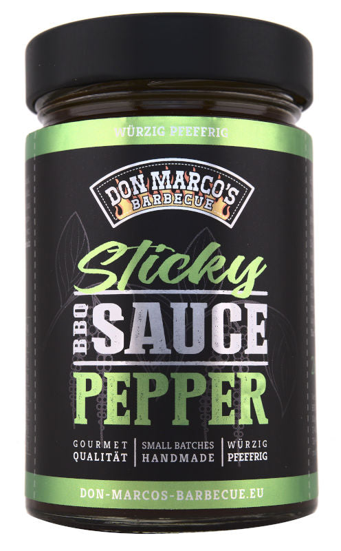 BBQ-saus Sticky Pepper 260 ml - Don Marco's forfra
