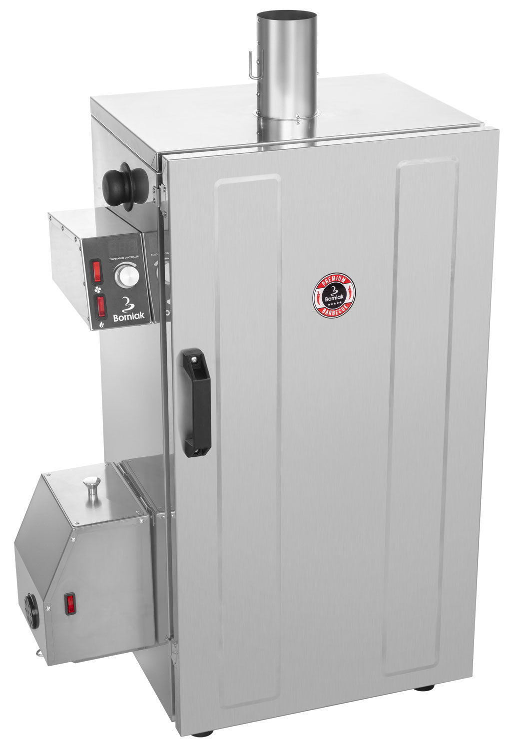 BBQ smoker BBDS-70 digital rustfritt stål 70 l bakside