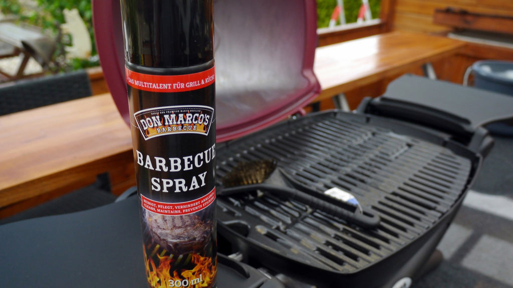 BBQ spray 300 ml grillrist og støpejern - Don Marco's montert