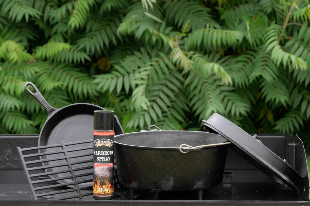 Nærbilde av spraydyse på BBQ spray 300 ml grillrist og støpejern - Don Marco's