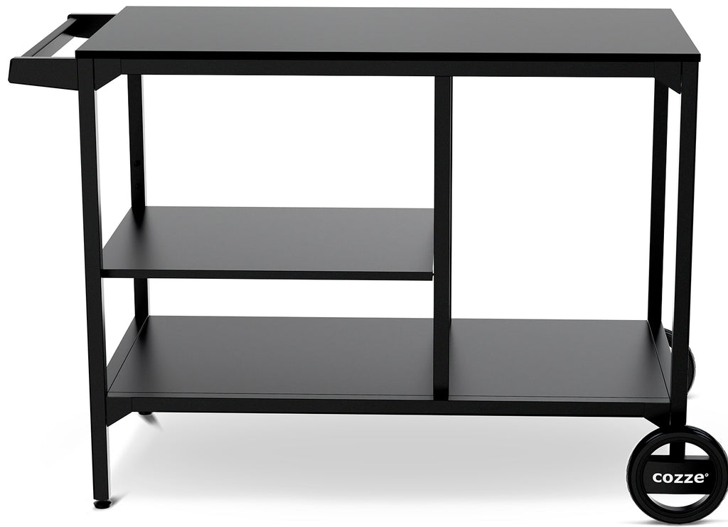 BBQ Station grillbord med hjul 115x60 cm Cozze forfra