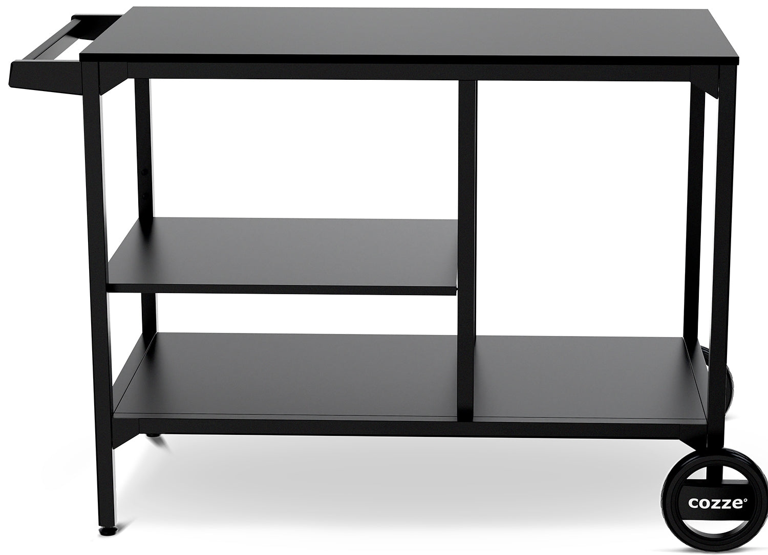 BBQ Station grillbord med hjul 115x60 cm Cozze forfra