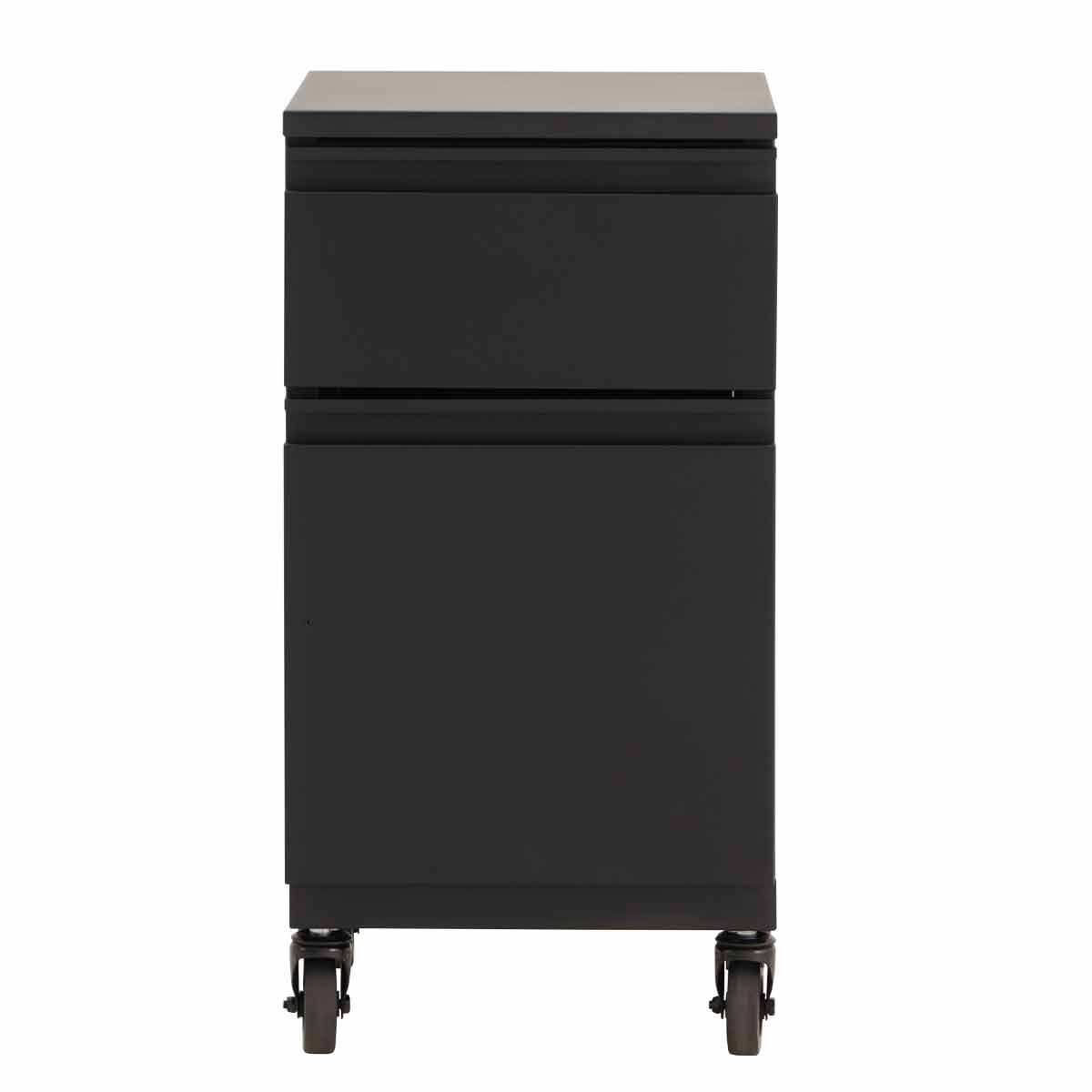 BBQ-trolley matt svart for S-Serie gassgrill - SANTOS forfra