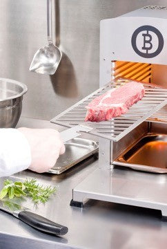 Nærbilde av Beefer One PRO ovnsgrill rustfritt stål